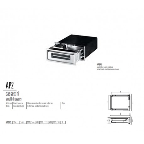 Cassetto base AP292 con cuffia