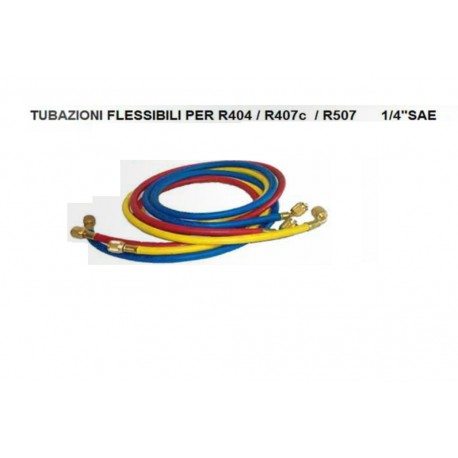 Tubazioni Flessibili Per R404 / R407c / R507 1/4"SAE